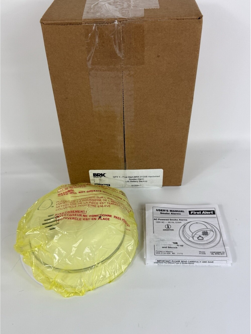 BRK First Alert 9120B Smoke Detector AC Powered